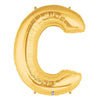 Betallic 40 inch LETTER C - GOLD MEGALOON Foil Balloon 15903GP-B-P