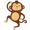 Betallic 41 inch JUNGLE MONKEY Foil Balloon 25209P-B-P