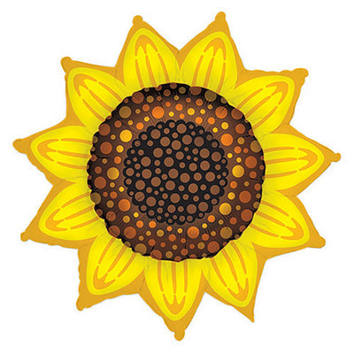 Betallic 42 inch SUNFLOWER SHAPE Foil Balloon 85208P-B-P