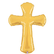 Betallic 44 inch CROSS Foil Balloon 35397P-B-P