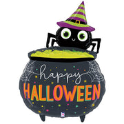 Betallic 44 inch HALLOWEEN SPIDER CAULDRON Foil Balloon 25226P-B-P