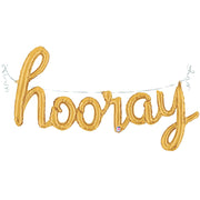 Betallic 44 inch HOORAY SCRIPT - GOLD Foil Balloon 35805-B-P