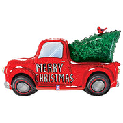 Betallic 47 inch CHRISTMAS TRUCK Foil Balloon 25232P-B-P