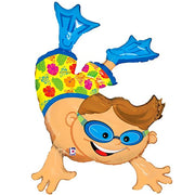 Betallic 47 inch DIVING SWIMMER BOY Foil Balloon 85527-B-U