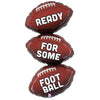 Betallic 47 inch FOOTBALL TRIO Foil Balloon 25231P-B-P