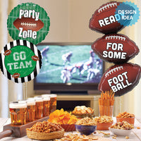 Betallic 47 inch FOOTBALL TRIO Foil Balloon 25231P-B-P