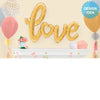 Betallic 47 inch LOVE SCRIPT - GOLD Foil Balloon 35719-B-P