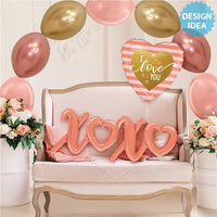 Betallic 47 inch XOXO SCRIPT (AIR-FILL ONLY) Foil Balloon 25155-B-P