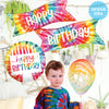 Betallic 49 inch TIE-DYE BANNER BIRTHDAY Foil Balloon 25120P-B-P