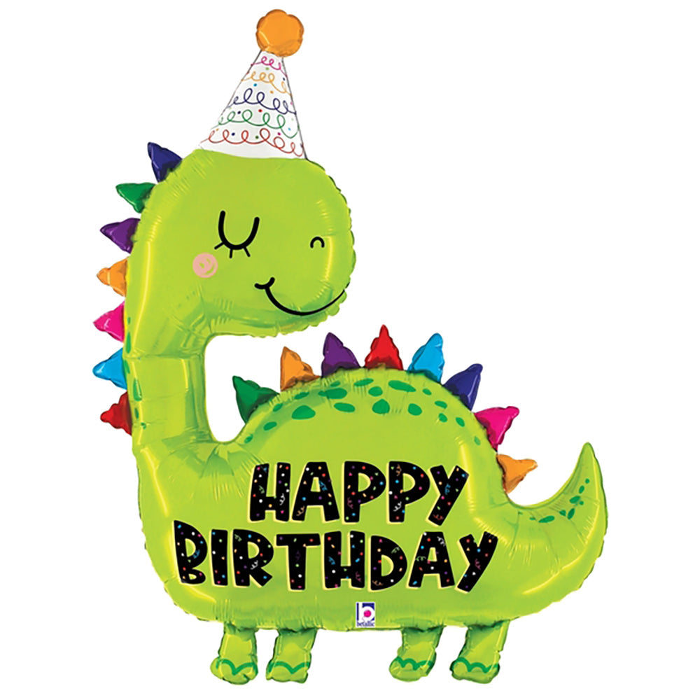 Betallic 52 inch DINO BIRTHDAY Foil Balloon 25199P-B-P