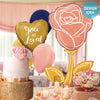 Betallic 60 inch FRESH PICKS ROSE GOLD ROSE Foil Balloon 35928P-B-P