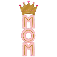 Betallic 73 inch SPECIAL DELIVERY MOM CROWN Foil Balloon 25096P-B-P