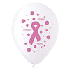 CTI 12 inch PINK RIBBON Latex Balloons 925047-C