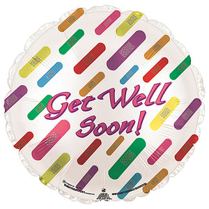 CTI 17 inch GET WELL BANDAIDS Foil Balloon 114162-C-U