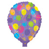 CTI 17 inch PARTY PATTERN LATEX Foil Balloon 314411-C-U