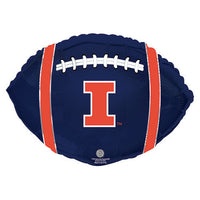 CTI 21 inch UNIVERSITY OF ILLINOIS FIGHTING ILLINI FOOTBALL Foil Balloon 315126HV-C-U