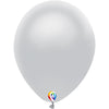 Funsational 7 inch FUNSATIONAL METALLIC SILVER Latex Balloons 21403-F