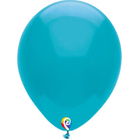 Funsational 7 inch FUNSATIONAL TURQUOISE Latex Balloons 21394-F