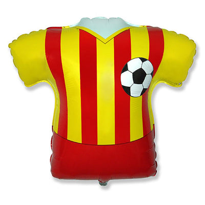 LA Balloons 26 inch SOCCER FOOTBALL SHIRT - YELLOW Foil Balloon LAB356-FM