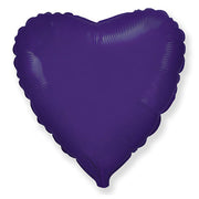 LA Balloons 32 inch HEART - METALLIC DARK PURPLE Foil Balloon LAB421-FM