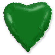 LA Balloons 32 inch HEART - METALLIC GREEN Foil Balloon LAB420-FM