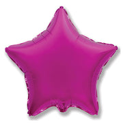 LA Balloons 32 inch STAR - METALLIC FUCHSIA Foil Balloon LAB405-FM