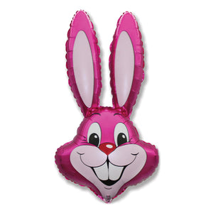 LA Balloons 35 inch RABBIT - FUCHSIA Foil Balloon LAB338-FM