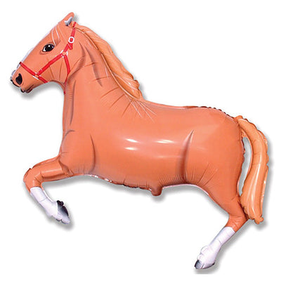 LA Balloons 42 inch HORSE - BROWN Foil Balloon LAB217-FM