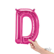 Northstar 16 inch LETTER D - NORTHSTAR - MAGENTA (AIR-FILL ONLY) Foil Balloon 00508-01-N-P