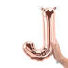 Northstar 16 inch LETTER J - NORTHSTAR - ROSE GOLD (AIR-FILL ONLY) Foil Balloon 01346-01-N-P