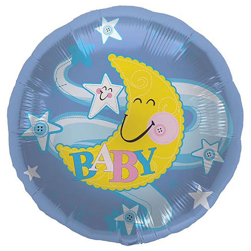 Northstar 18 inch BABY MOON STARS Foil Balloon 00825-01-N-P