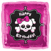 Northstar 18 inch HAPPY BIRTHDAY GIRLY SKULL Foil Balloon 00930-01-N-P