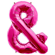 Northstar 34 inch AMPERSAND - MAGENTA Foil Balloon 00901-01-N-P