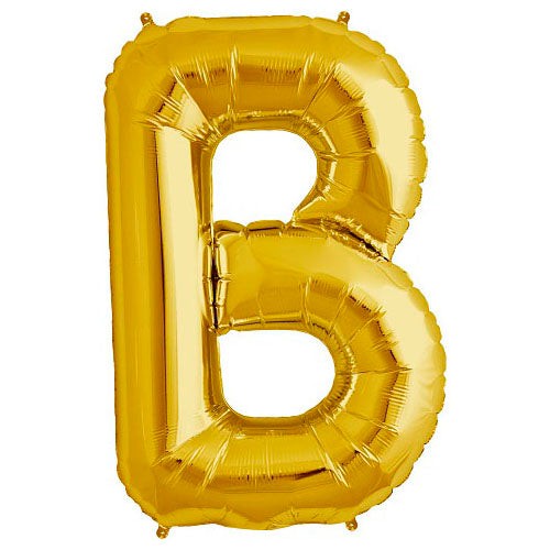 Northstar 34 inch LETTER B - NORTHSTAR - GOLD Foil Balloon 00249-249-N-P