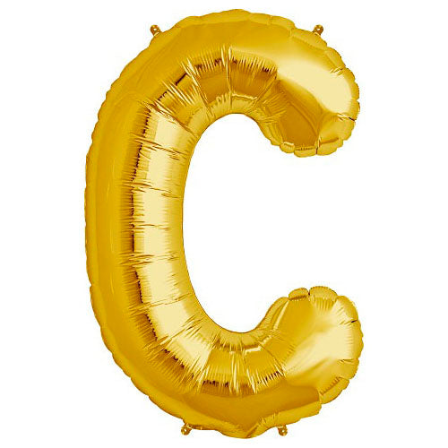 Northstar 34 inch LETTER C - NORTHSTAR - GOLD Foil Balloon 00250-250-N-P