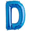 Northstar 34 inch LETTER D - NORTHSTAR - BLUE Foil Balloon 00277-277-N-P