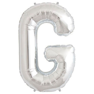 Northstar 34 inch LETTER G - NORTHSTAR - SILVER Foil Balloon 00202-202-N-P