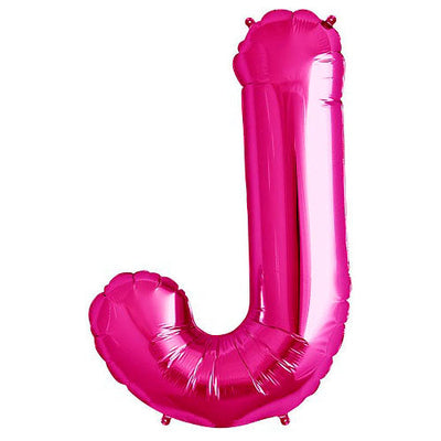 Northstar 34 inch LETTER J - NORTHSTAR - MAGENTA Foil Balloon 00179-179-N-P