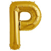 Northstar 34 inch LETTER P - NORTHSTAR - GOLD Foil Balloon 00263-263-N-P