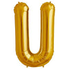 Northstar 34 inch LETTER U - NORTHSTAR - GOLD Foil Balloon 00268-268-N-P