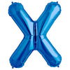 Northstar 34 inch LETTER X - NORTHSTAR - BLUE Foil Balloon 00297-297-N-P