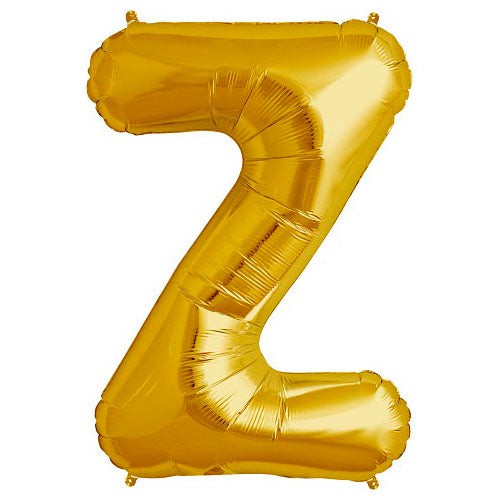 Northstar 34 inch LETTER Z - NORTHSTAR - GOLD Foil Balloon 00273-273-N-P