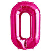 Northstar 34 inch NUMBER 0 - NORTHSTAR - MAGENTA Foil Balloon 00134-134-N-P