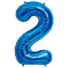 Northstar 34 inch NUMBER 2 - NORTHSTAR - BLUE Foil Balloon 00126-126-N-P