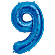 Northstar 34 inch NUMBER 9 - NORTHSTAR - BLUE Foil Balloon 00133-133-N-P