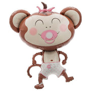 Northstar 41 inch BABY GIRL MONKEY Foil Balloon 00342-342-N-P