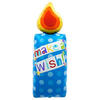 Northstar 44 inch MAKE A WISH CANDLE Foil Balloon 00165-165-N-P