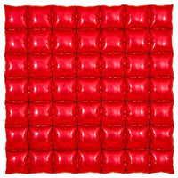 Oaktree 36 inch WAFFLE PANEL - RED Foil Balloon 609310-O-P