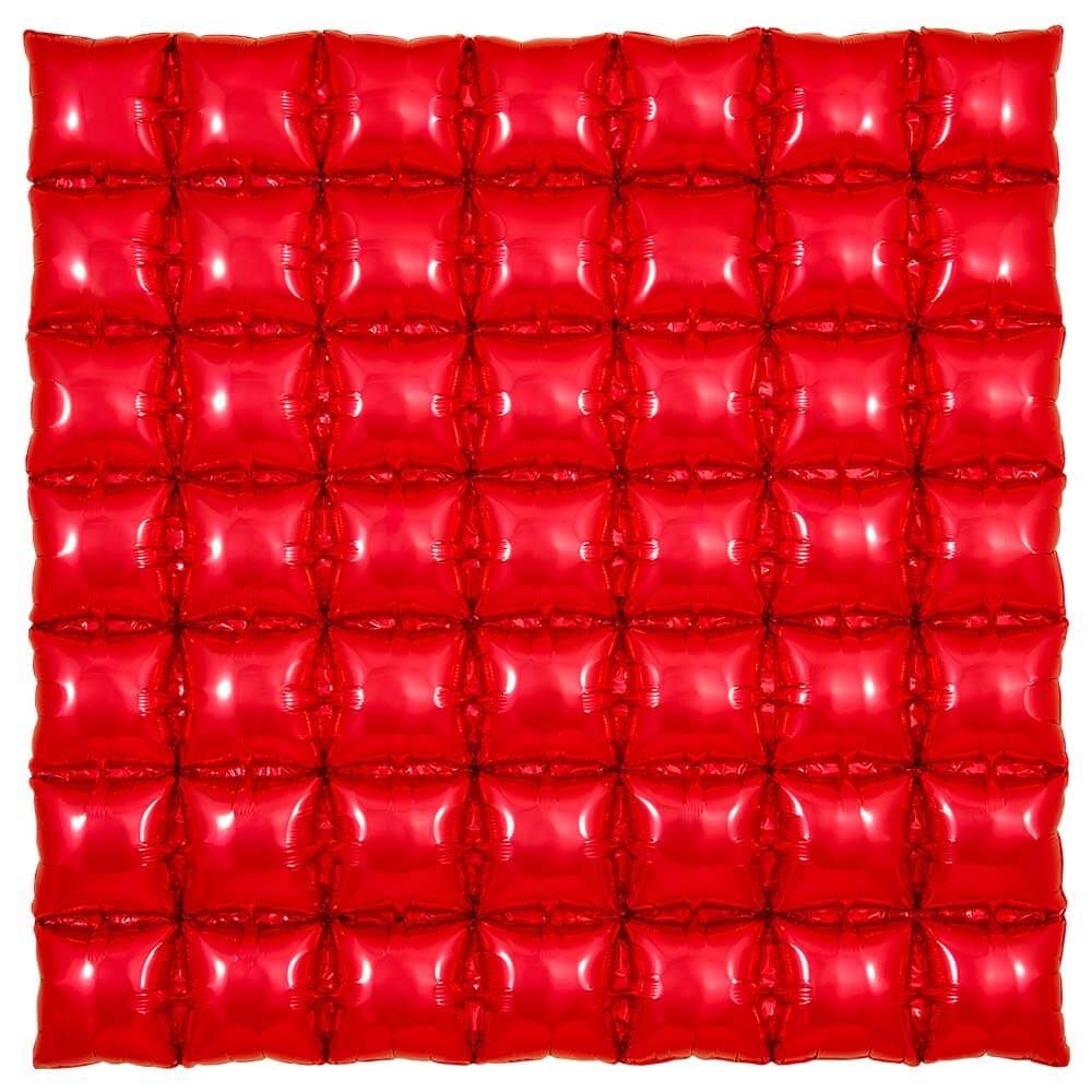 Oaktree 36 inch WAFFLE PANEL - RED Foil Balloon 609310-O-P