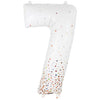 Oaktree 34 inch NUMBER 7 - OAKTREE - SPARKLING FIZZ HOLOGRAPHIC WHITE Foil Balloon 606876-O-P